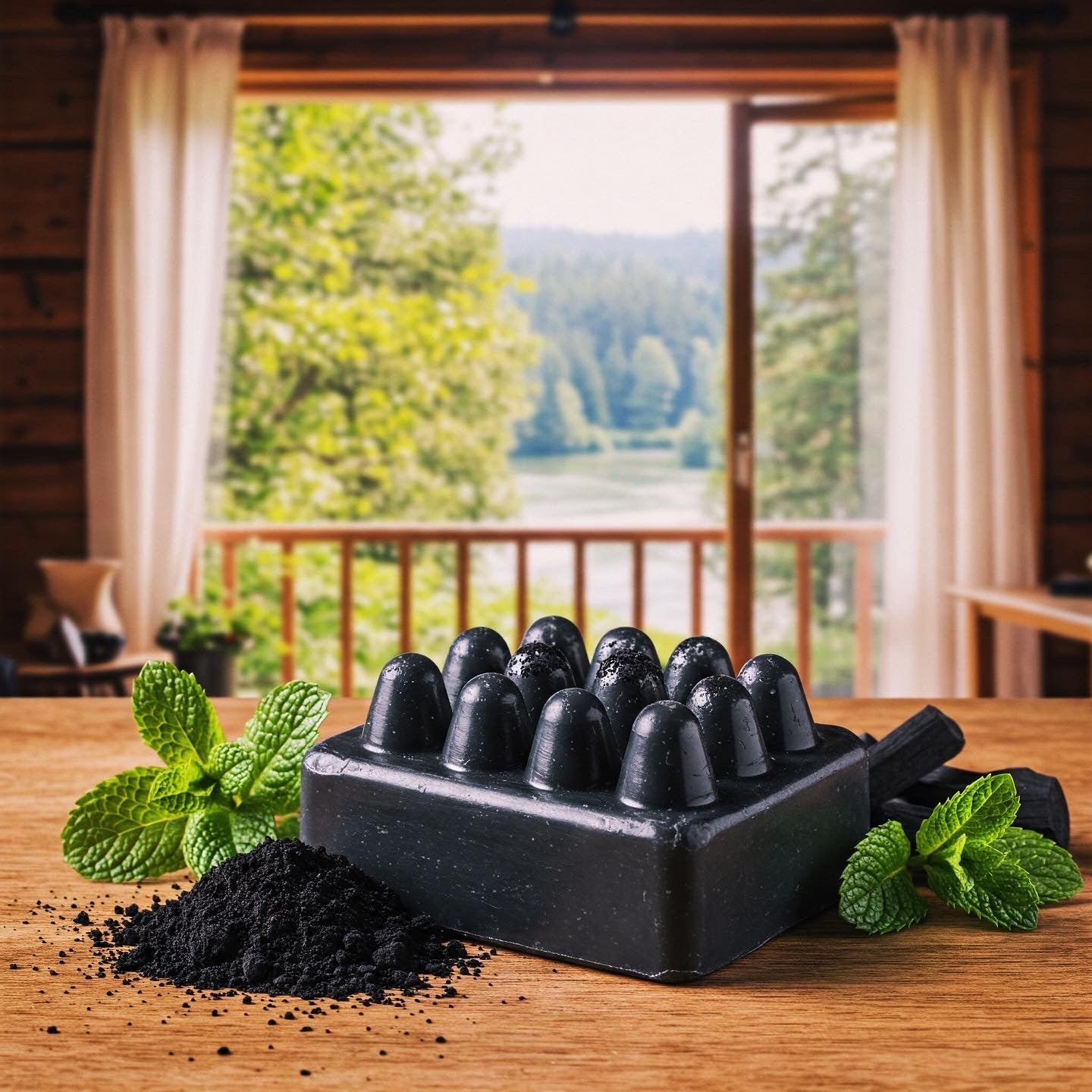 ACTIVATED CHARCOAL SOAP & MINT