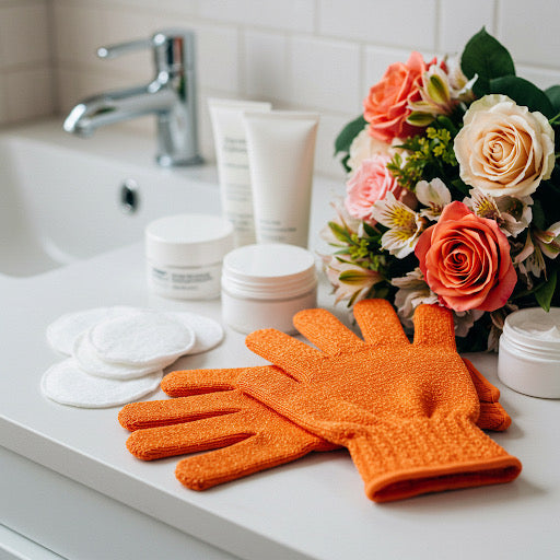 GUANTES EXFOLIANTES & MASAJE