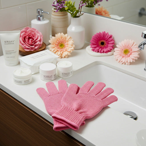 GUANTES EXFOLIANTES & MASAJE